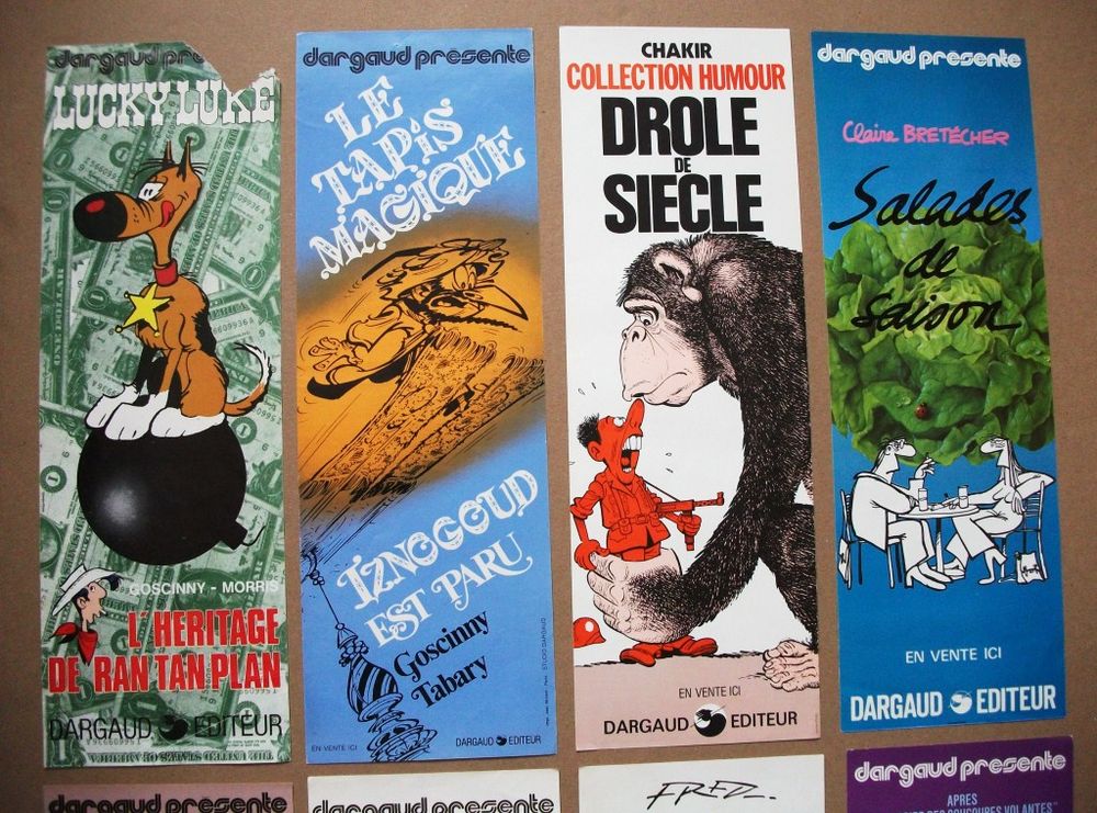 LOT de 8 Affiches publicitaires Dargaud de 1973 