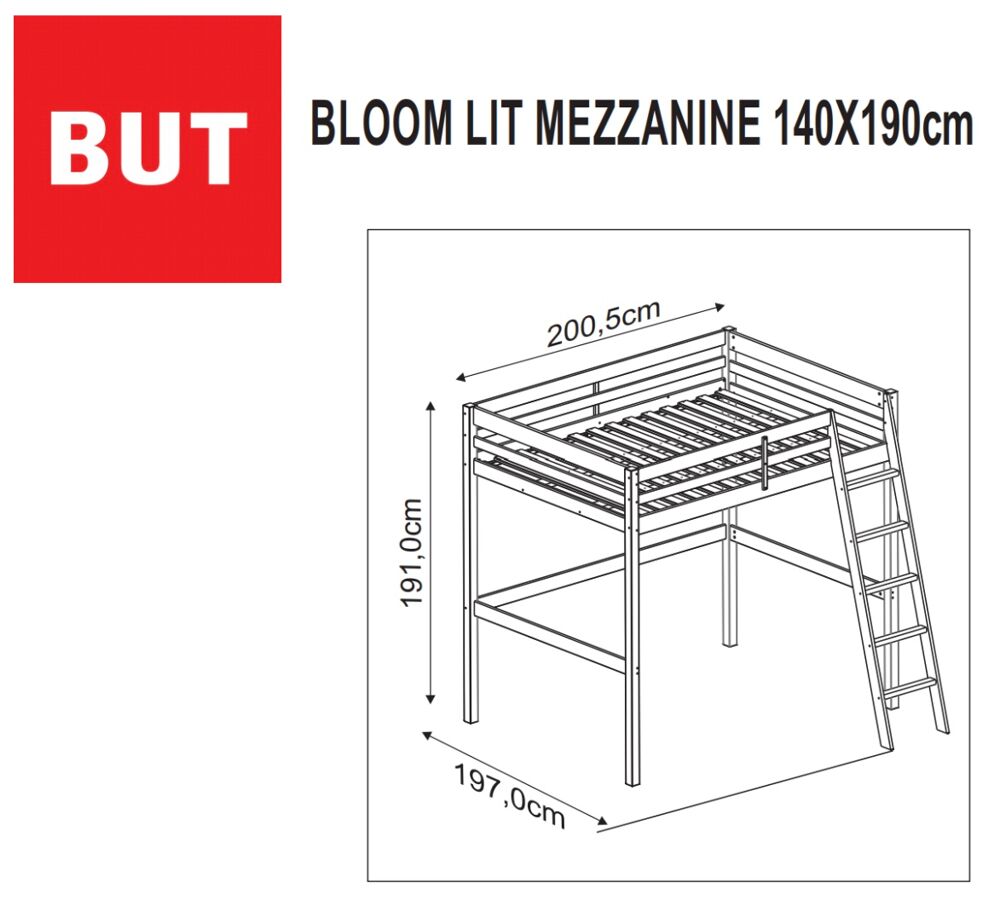 Mezzanine but 140x190 Meubles