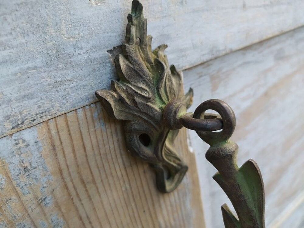 Embrasse de Rideau IRIS Bronze Art Nouveau Porte Serviette Décoration
