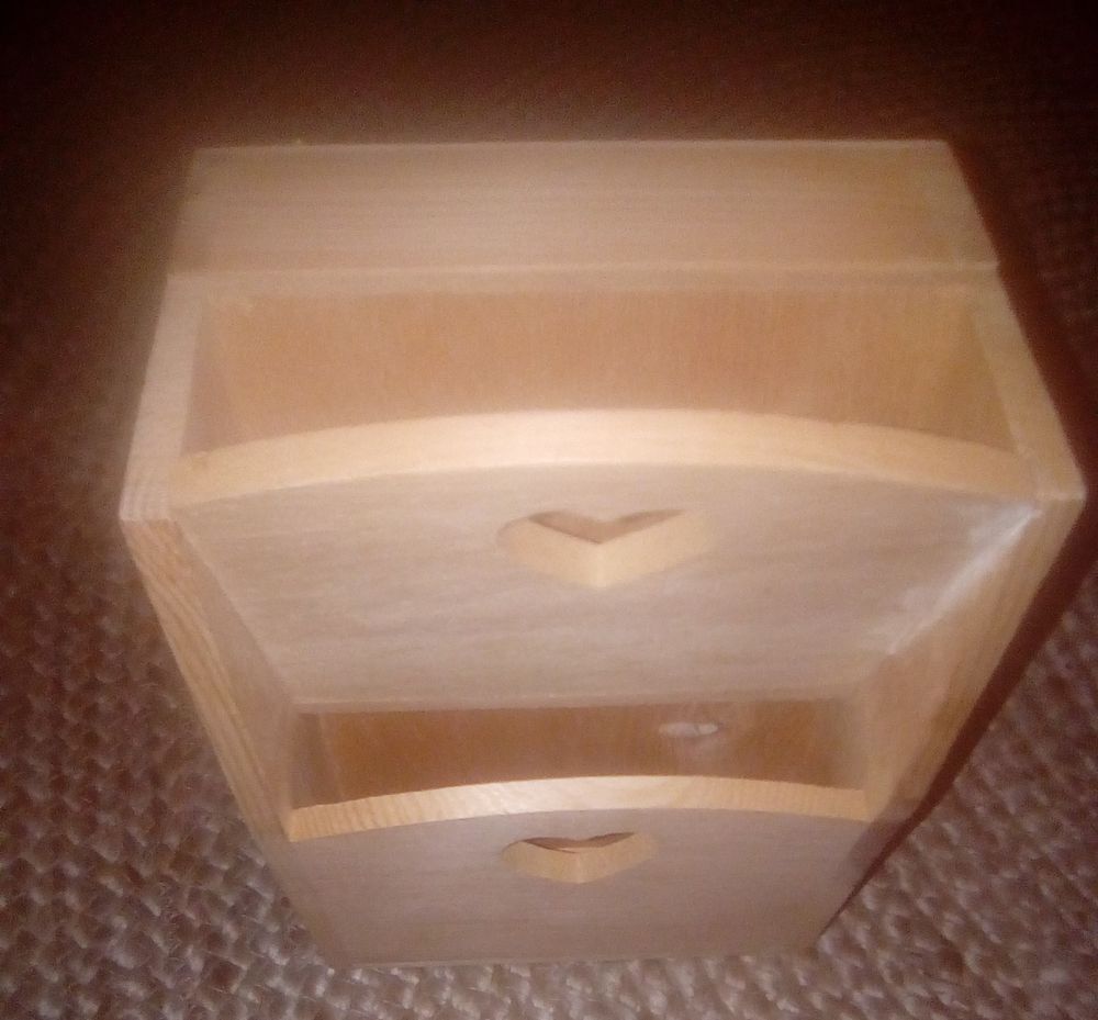 boite en bois pour clefs et papiers Décoration