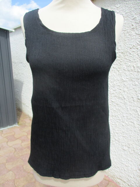 Débardeur Uni Noir Aspect Froissé en Taille 38/40 3 La Ferté-Alais (91)
