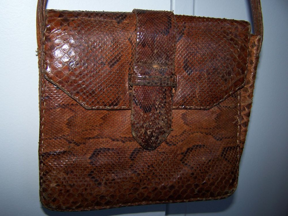 Sac croco vintage Maroquinerie