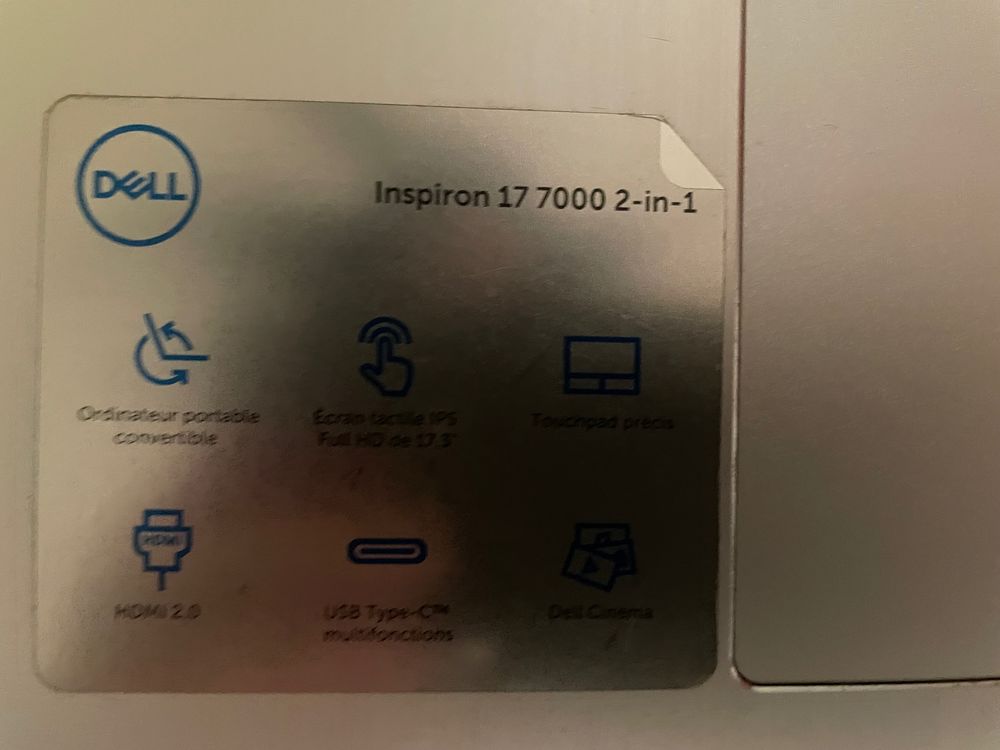 Ordi portable Dell (convertible tablette, touch screen) Matériel informatique