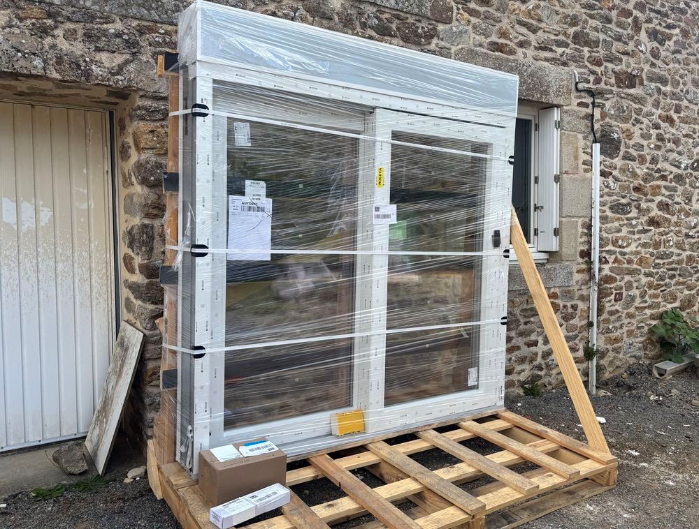 Baie vitr&eacute;e PVC Bricolage