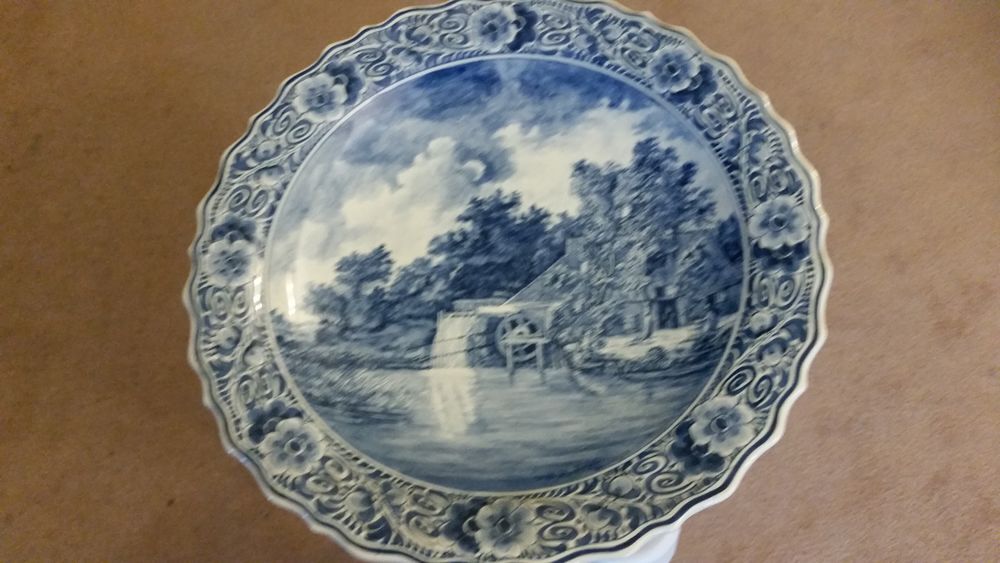 Assiette d&eacute;corative murale Delft RAM Décoration