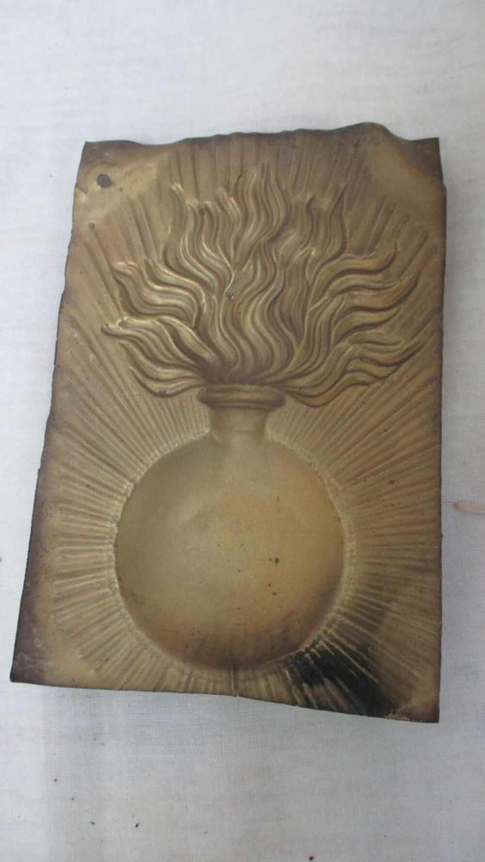 plaque militaire. 