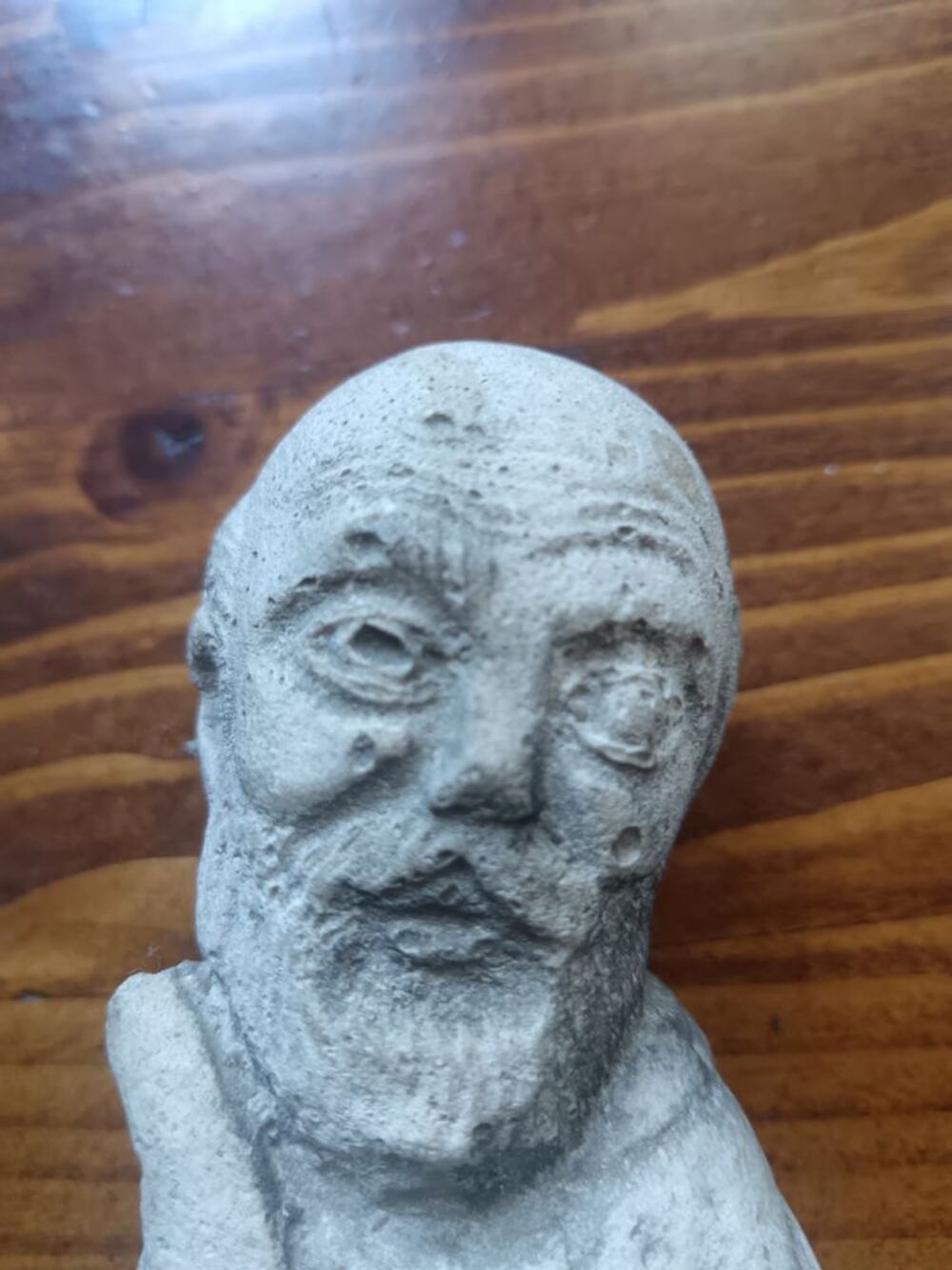 Statuette en pierre moine Décoration