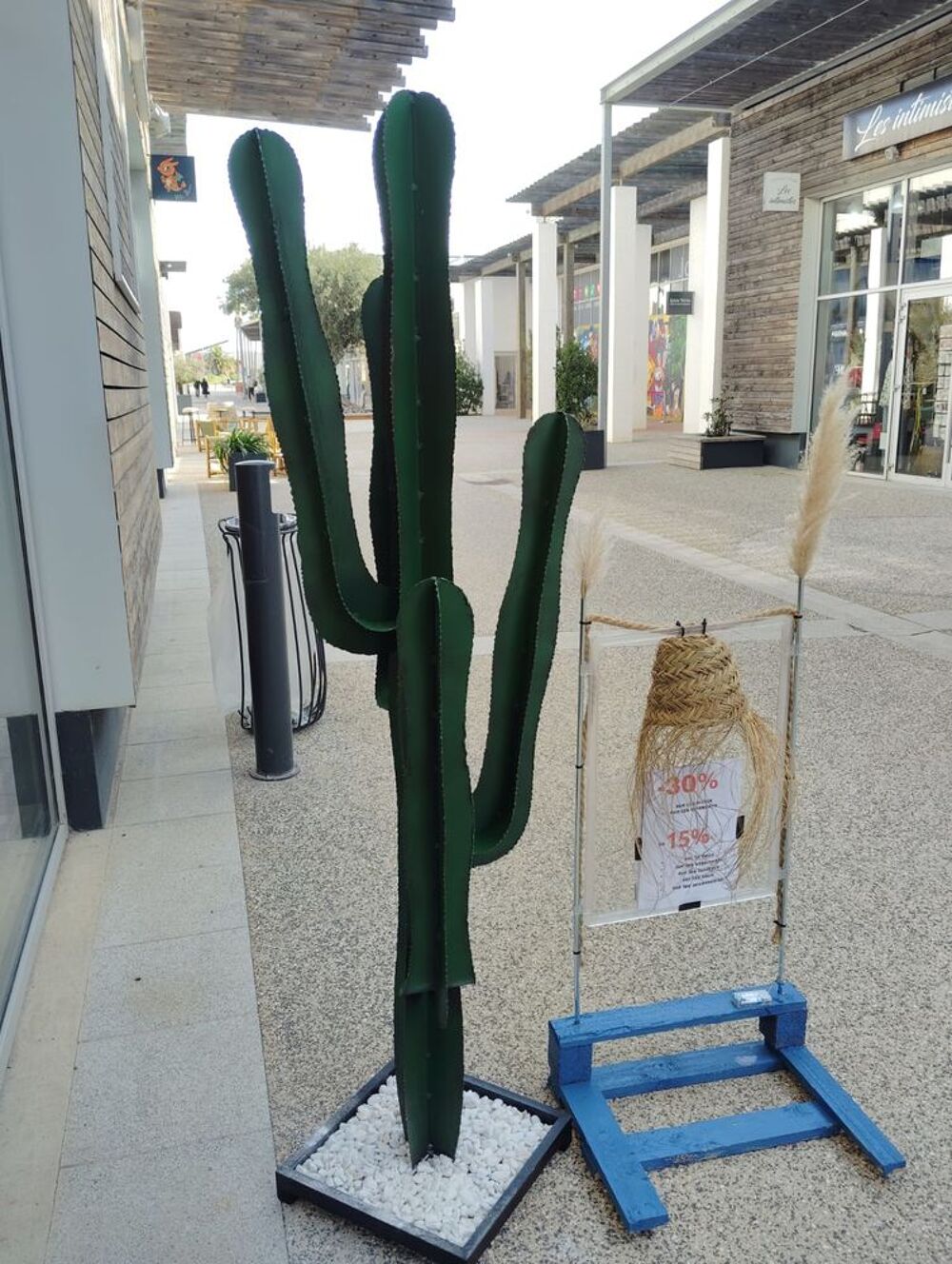 CACTUS DECORATIF NEUF / + DE 2M DE HAUT, thermolaqu&eacute; Décoration