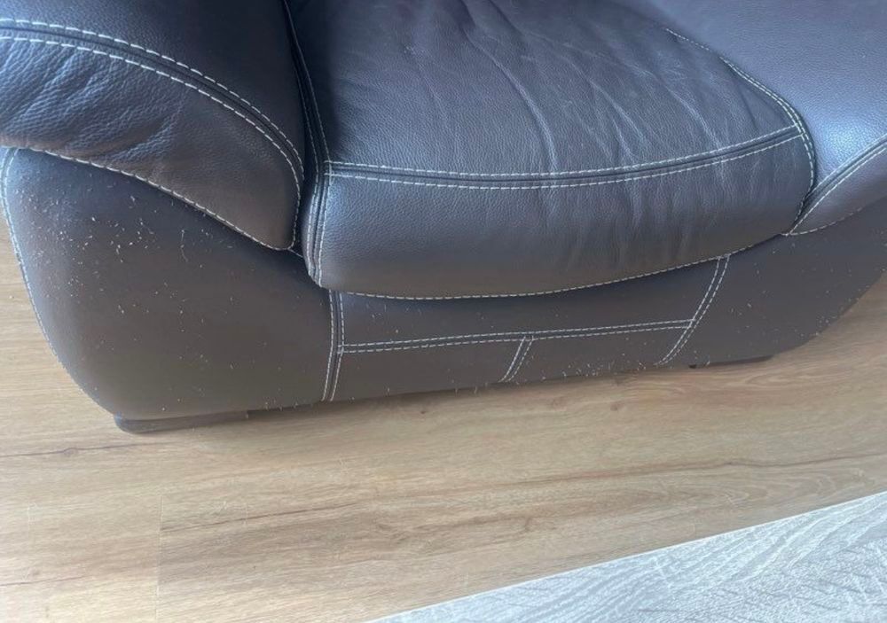 Canap&eacute; et fauteuil en cuir Meubles