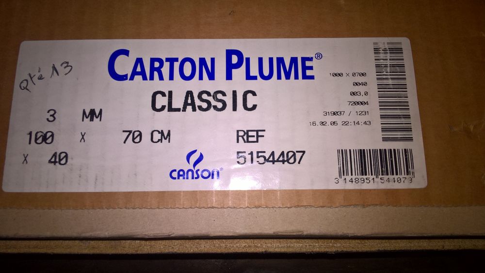 CARTON PLUME CANSON 3 mm et 5 mm Bricolage