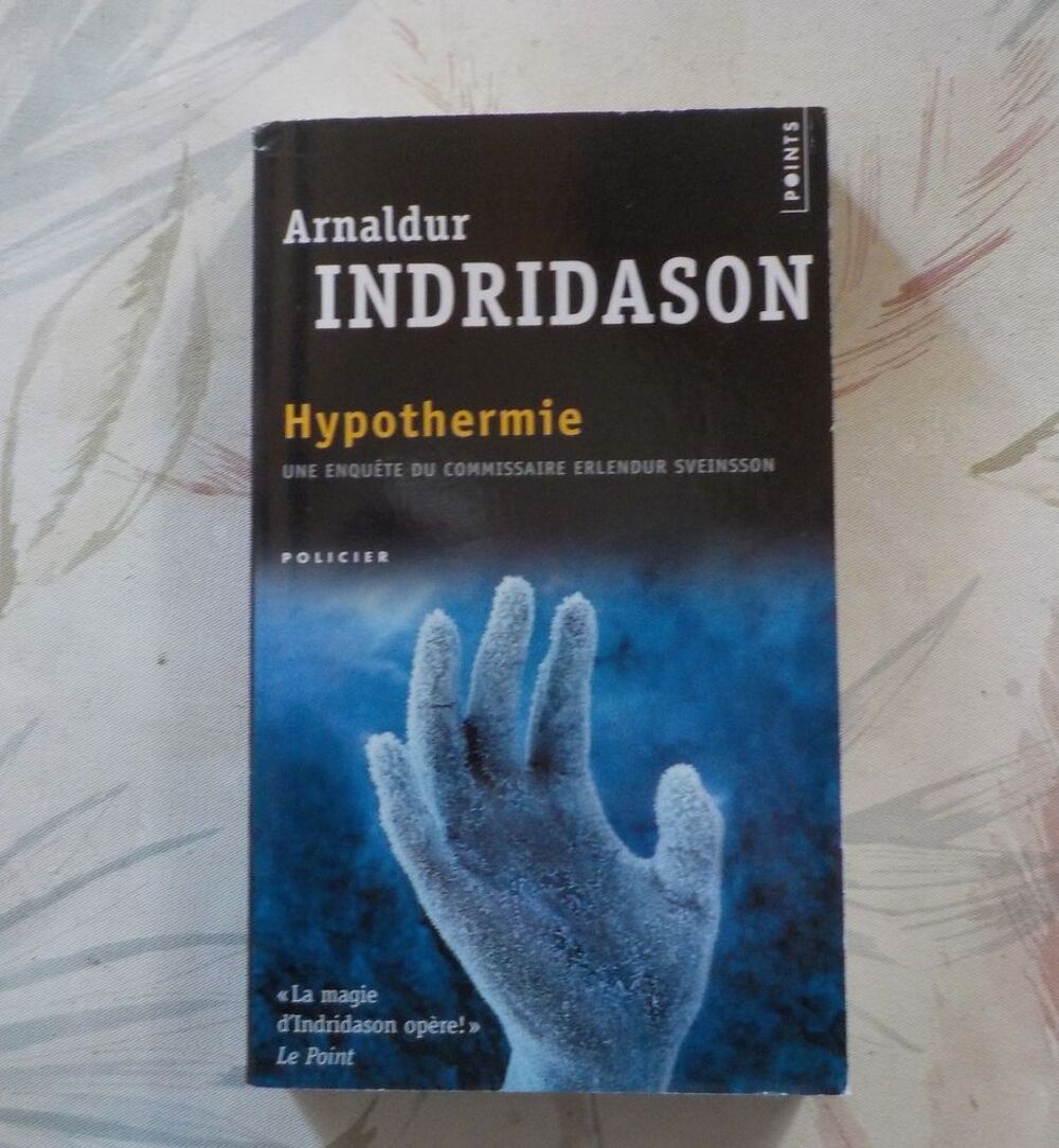 HYPOTHERMIE de Arnaldur INDRIDASON Ed. Sonatine Points Livres et BD