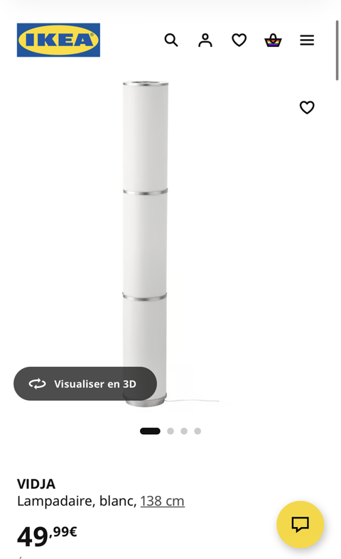 Lampe blanche VIDJA 15 Viry (74)
