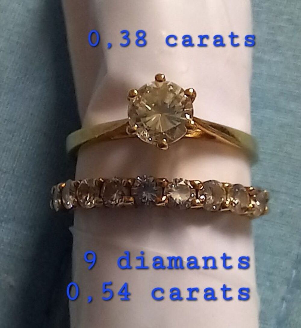 SOLITAIRE ET ALLIANCE DIAMANTS Bijoux et montres
