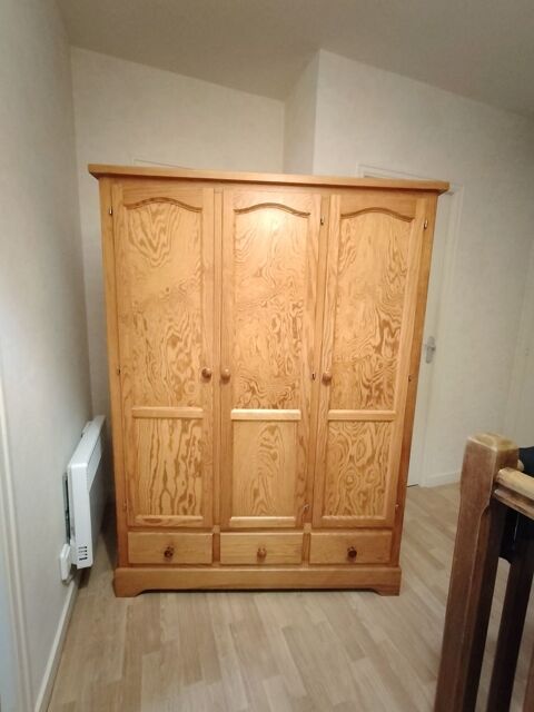 Armoire 3 portes en pin 90 Romill (35)