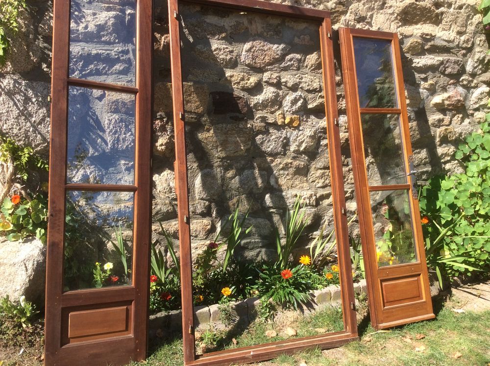  7 fenetres plus une porte fen&ecirc;tre bois double vitrage Bricolage