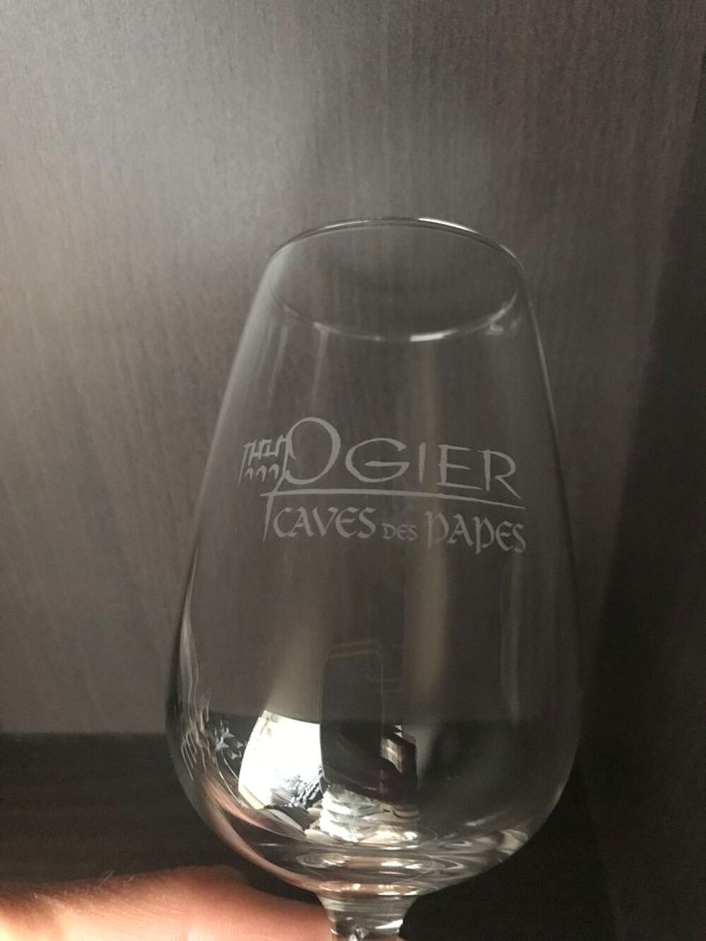 Verre &agrave; vin, Ogier caves des papes Cuisine
