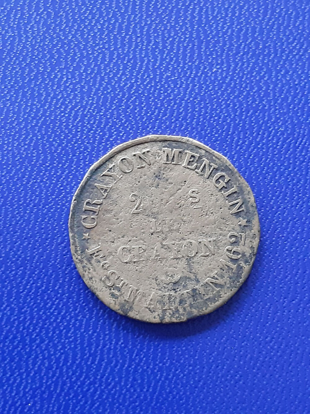 1850-64 Paris Crayon Mengin jeton 20 centimes 