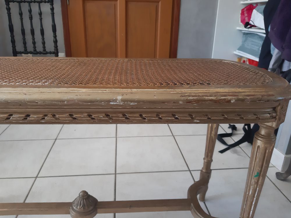 Banquette piano cann&eacute;e ancienne Meubles