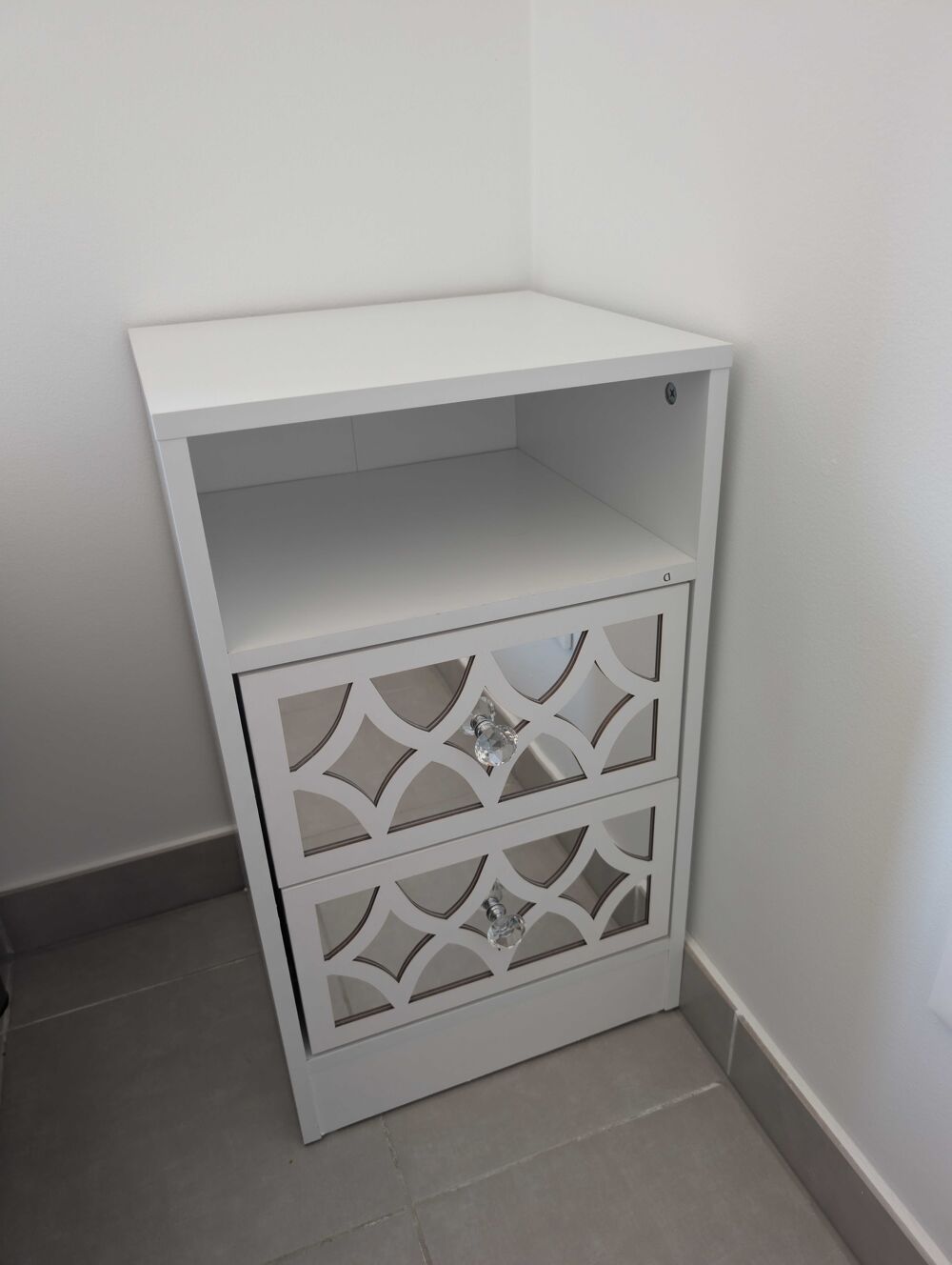 Table de chevet miroir Galano €" tr&egrave;s bon &eacute;tat Meubles