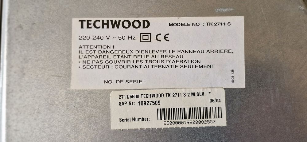 Lecteur DVD/CD audio Techwood mod&egrave;le TK 2711S
Photos/Video/TV
