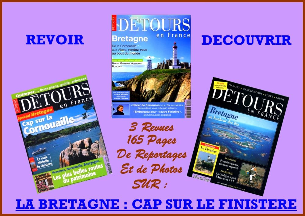 LA BRETAGNE - balades - LE FINISTERE / prixportcompris Livres et BD