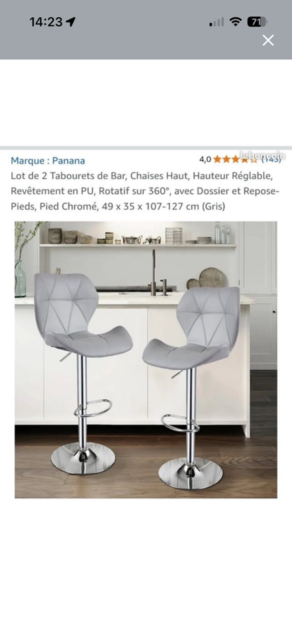 2 tabouret neuf Meubles