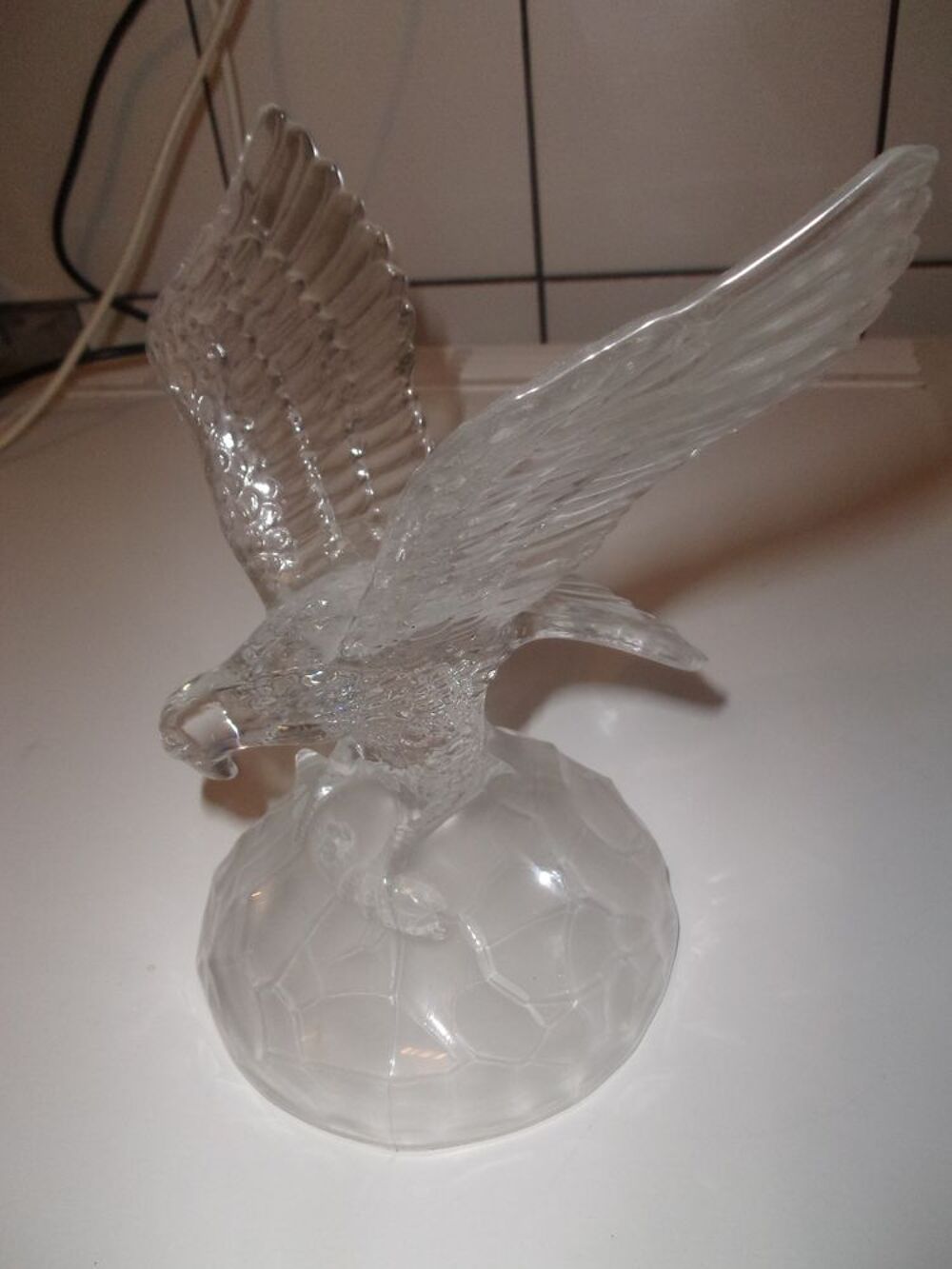 Aigle Royal en Cristal d'Arques, neuf Décoration