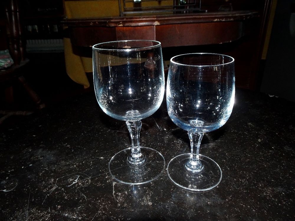 Verre eau vin "AMBASSADE" (l'unit&eacute;) cristal tremp&eacute; haute r&eacute;s Décoration