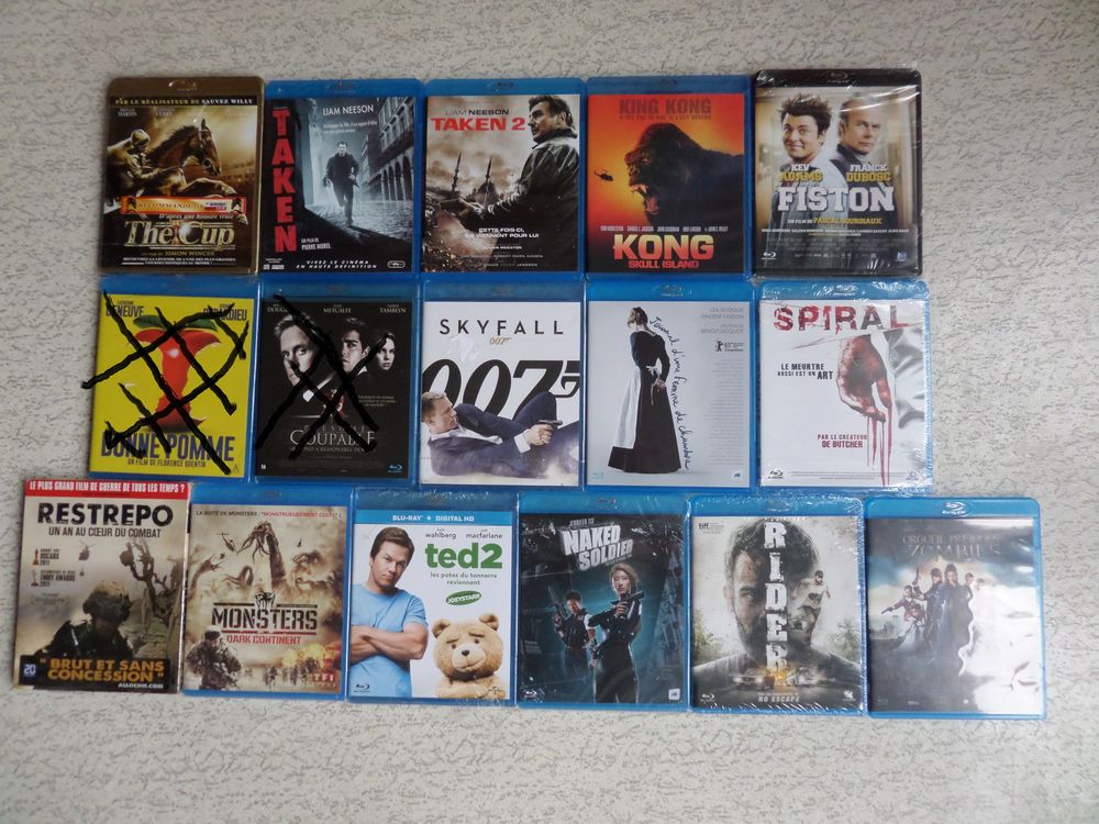Blu ray ( bluray ) divers &agrave; 3 euros ( envoi possible ) DVD et blu-ray