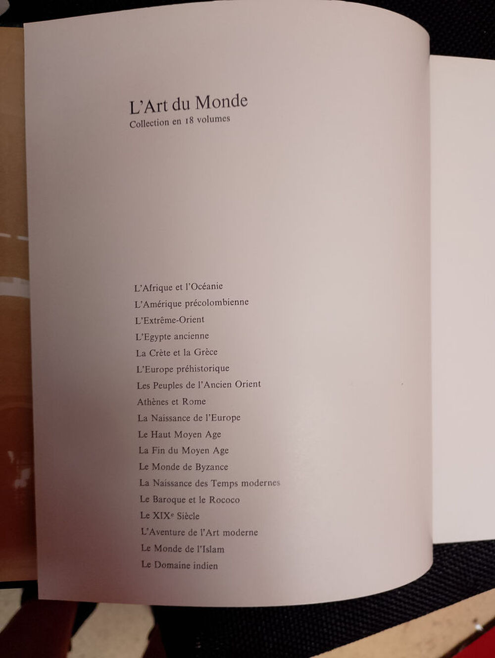l'encyclop&eacute;die "L'Art du Monde" en 18 volumes Livres et BD