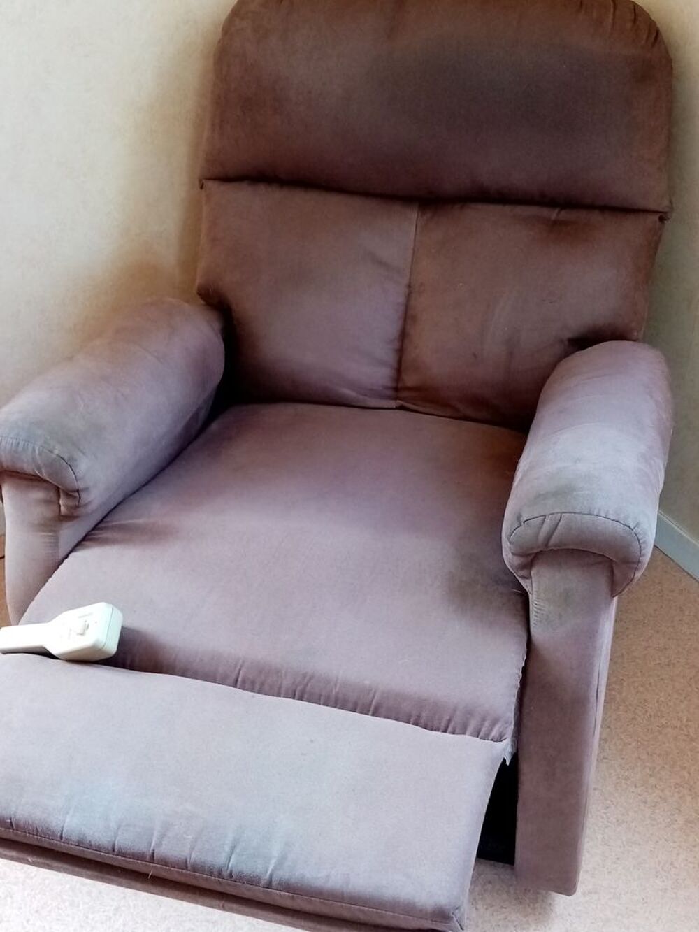 Fauteuil confort &eacute;lectrique marron Meubles