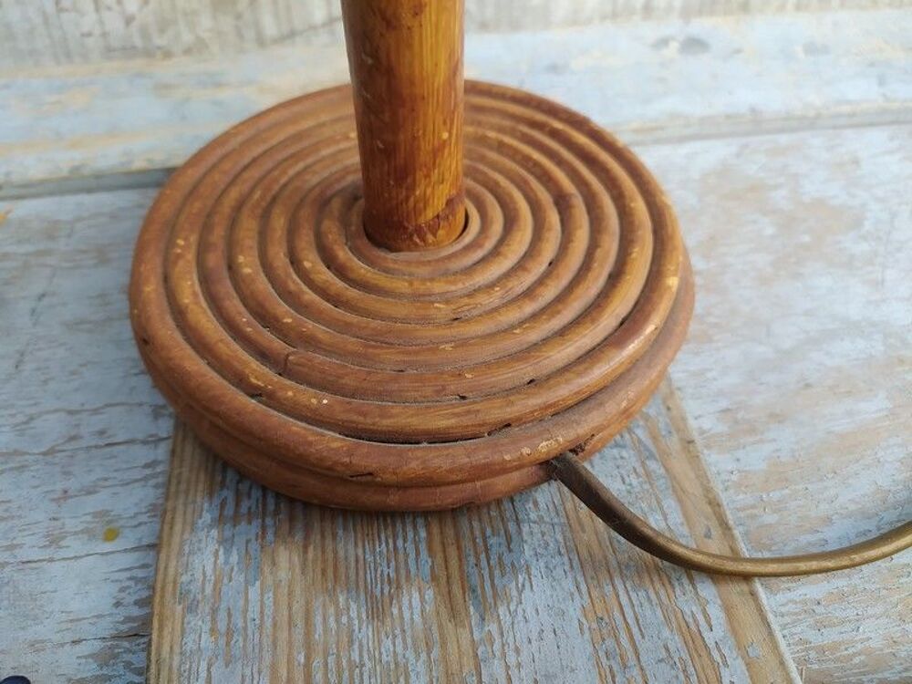 Lampe Rotin Bambou Vintage Sognot 
Décoration