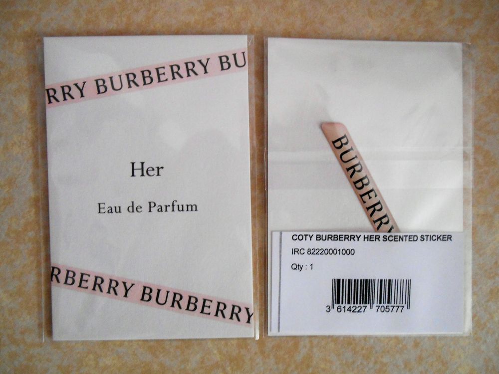 Sticker du parfum Burberry Her 