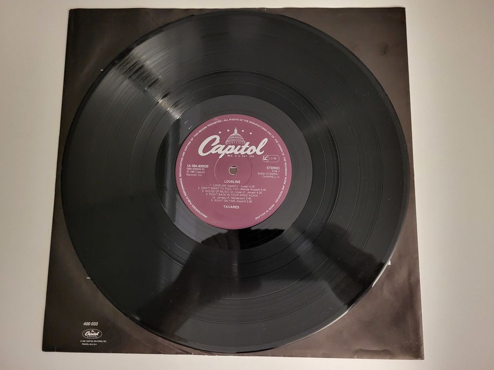 LP Tavares Loveline VG++ CD et vinyles