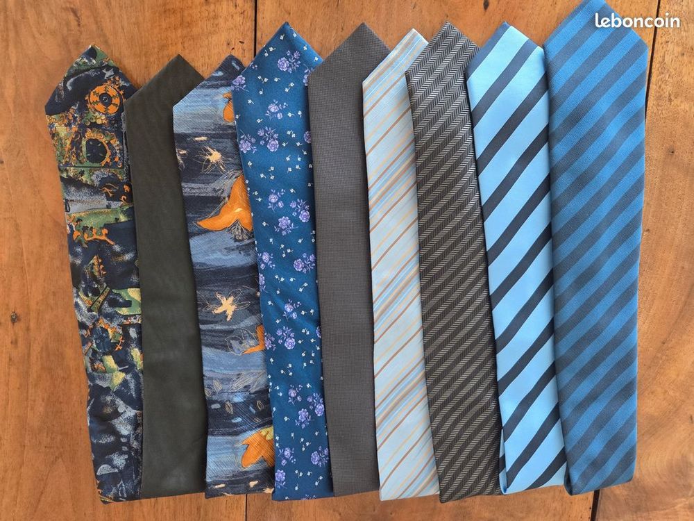 Cravates vintage en soie Vêtements