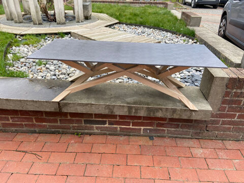 Table basse neuve design bois / bton 1950 Mont-Saint-Aignan (76)