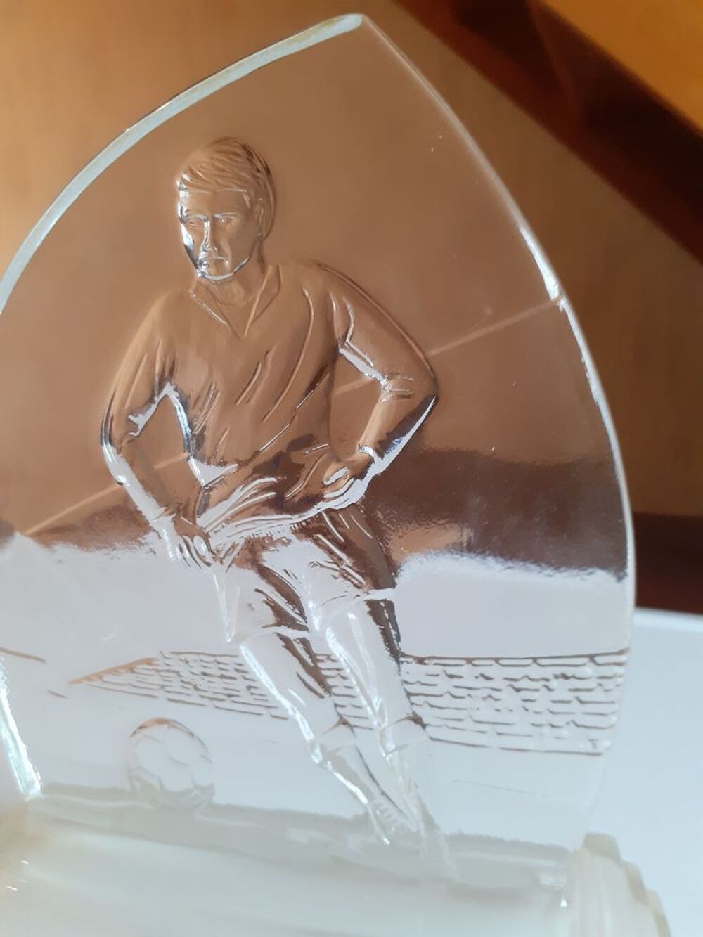 Footballeur en verre Décoration