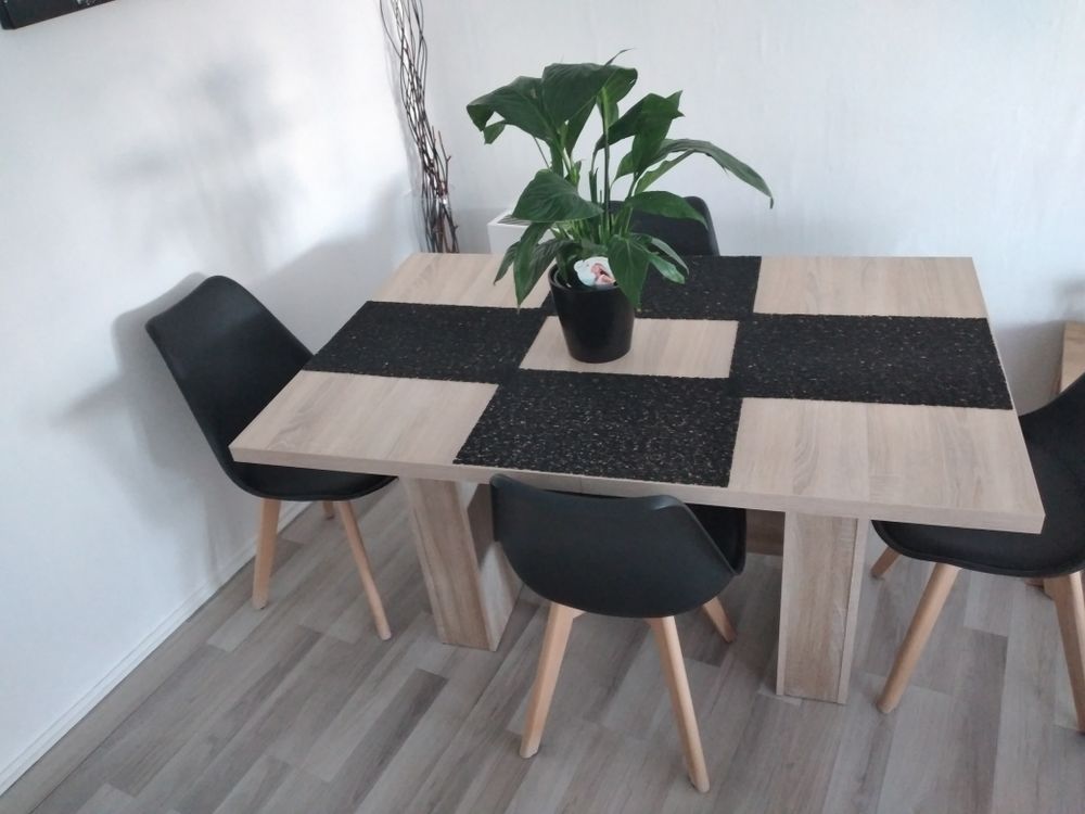 table extensible contemporain 6 &agrave; 12 pers Meubles