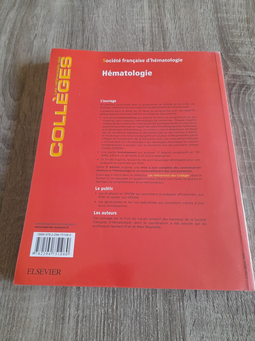 H&eacute;matologie Livres et BD