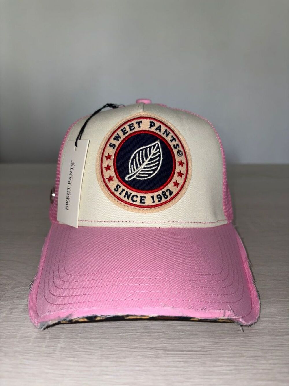 Casquette Sweet Pants 1.1 
rose et l&eacute;opard 
Taille unique Vêtements