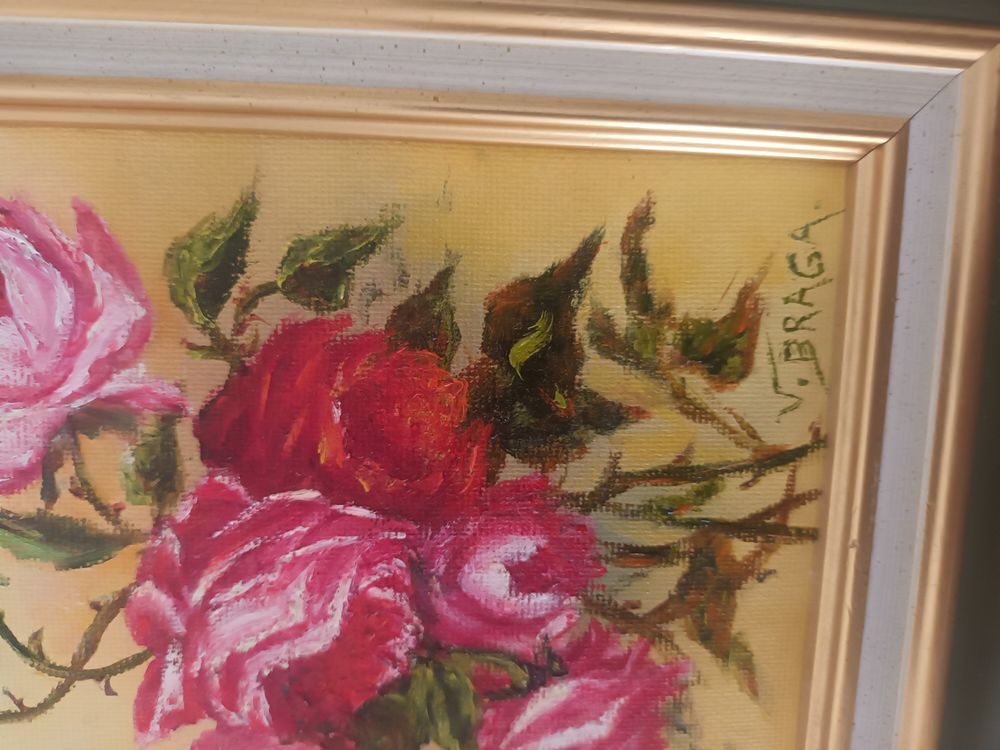 lot de 3 tableaux peinture acrylique 25cm*20cm Décoration