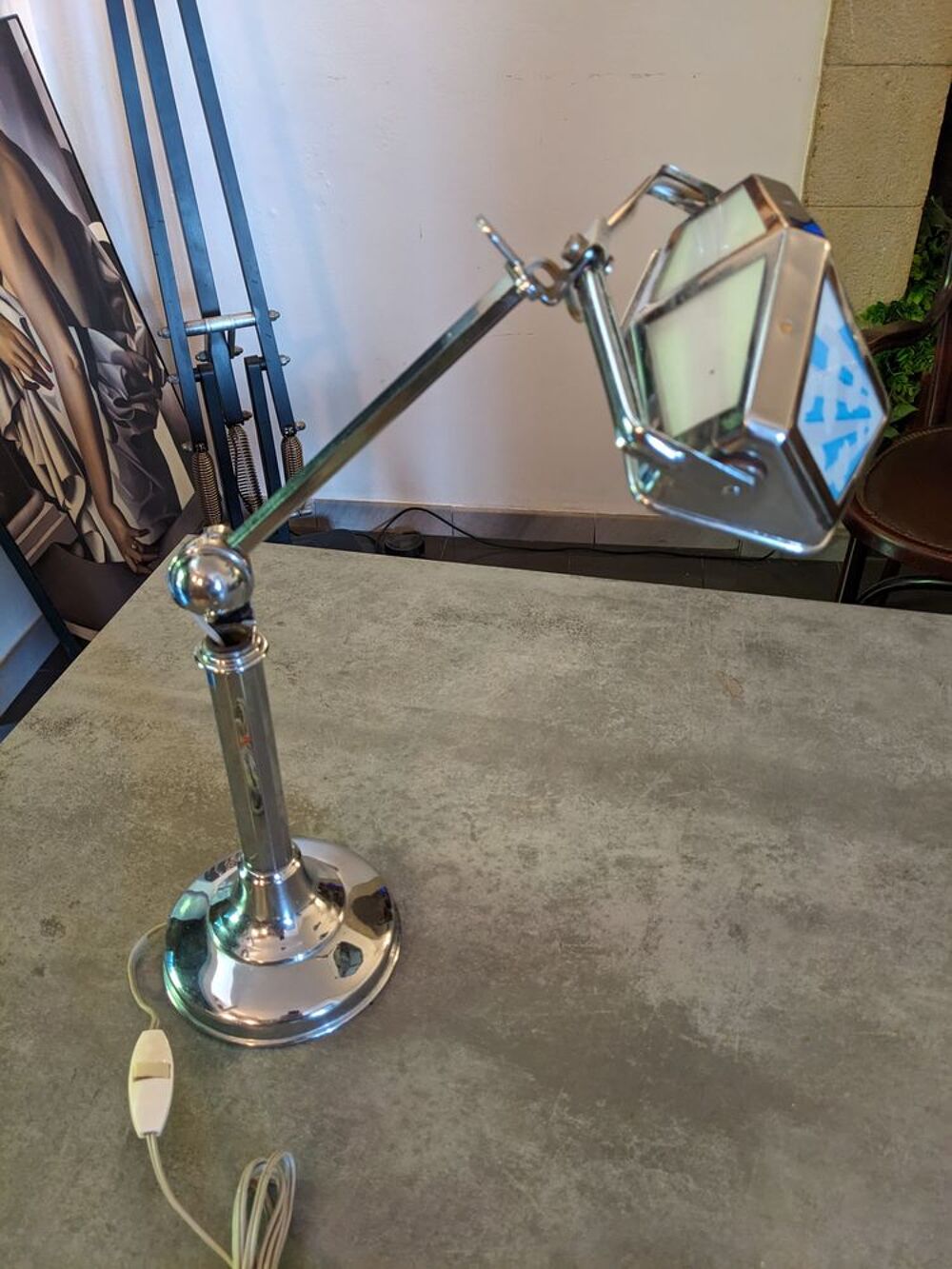 Lampe PIROUETT DE BUREAU art d&eacute;co 1930 en bon &eacute;tat d'usage A Décoration