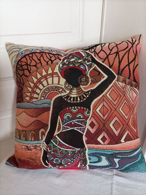 Housse de coussin . Cr�ation artisanale .Mod�le unique. NEUF 19 Troyes (10)
