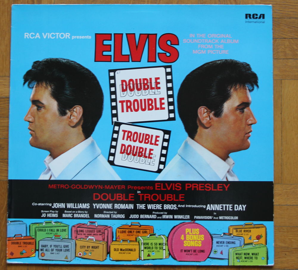 Vinyle ELVIS Double Trouble
33 T CD et vinyles