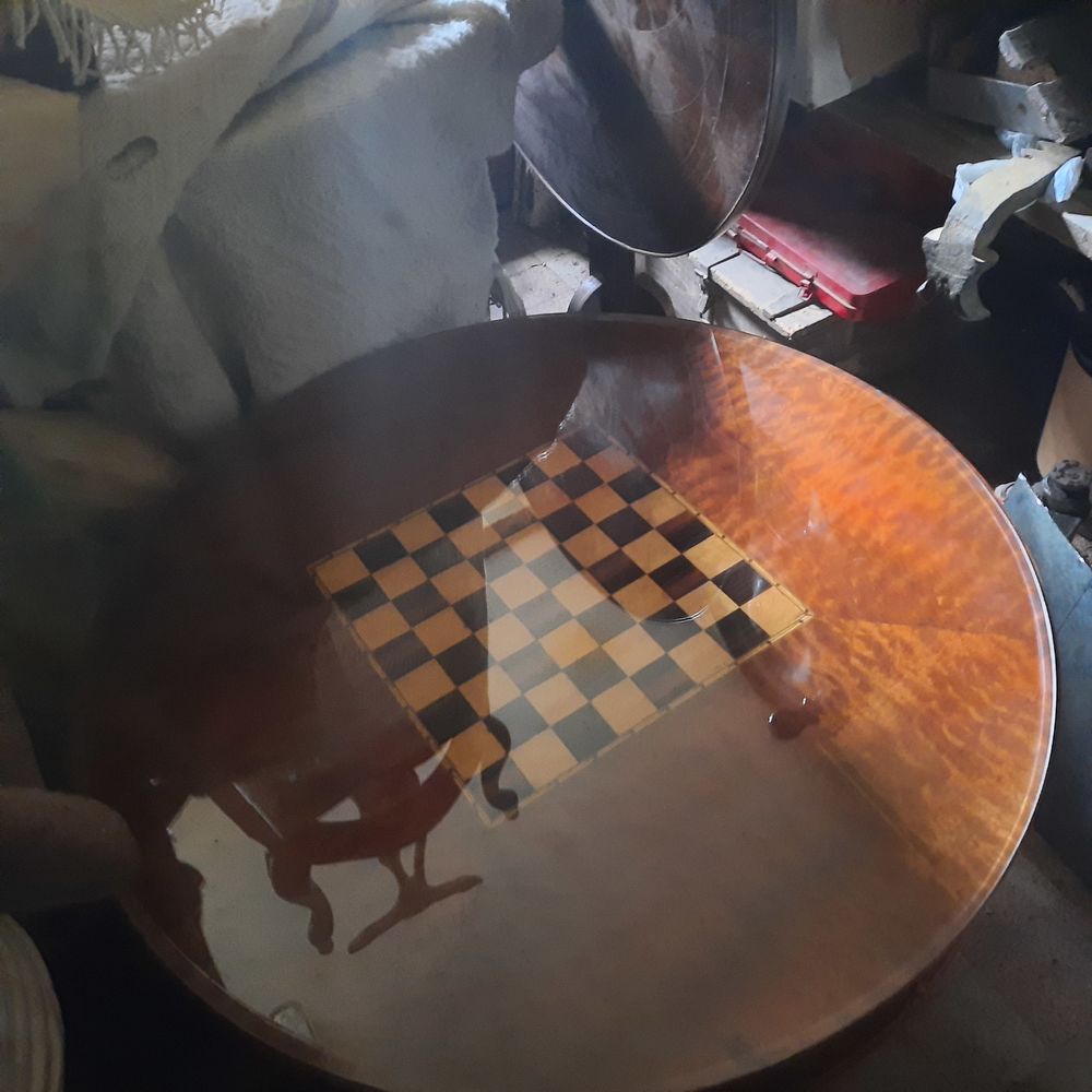 Table basse style Louis XVI transform&eacute;e Meubles