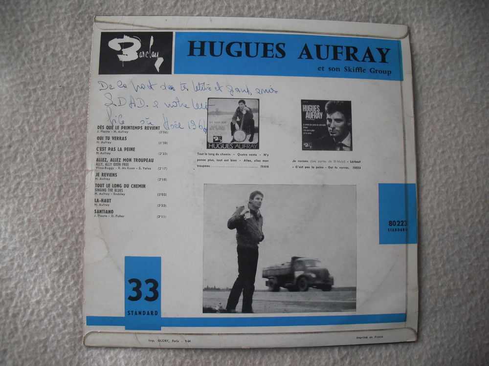 HUGUES AUFRAY CD et vinyles