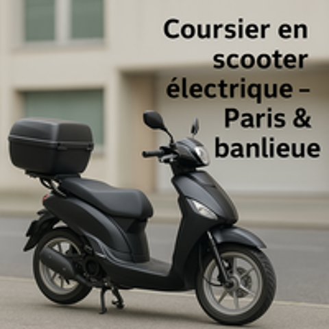   Coursier indépendant en scooter électrique - Paris / banlieu 