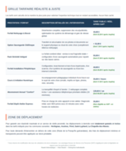  DEPANNAGE/ASSISTANCE INFORMATIQUE A DOMICILE 