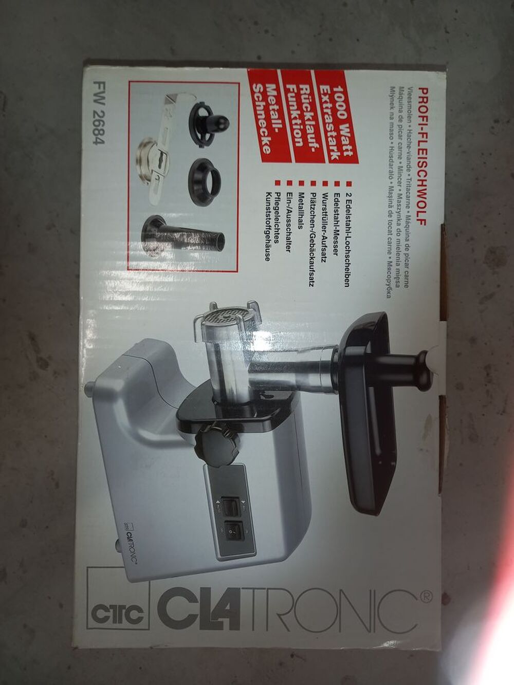 Hachoir Clatronic &eacute;tat neuf Electroménager