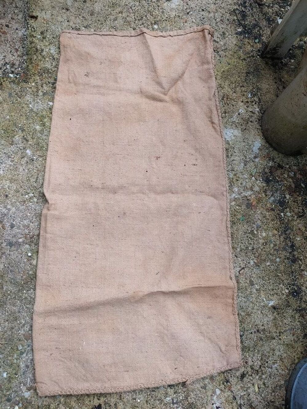Anciens Sacs Toile de Jute Publicitaire La Potasse d'Alsace 